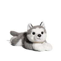 Peluche Husky sdraiato lungo 38 cm - FAO Schwarz