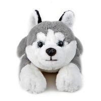 Peluche Husky sdraiato lungo 38 cm - FAO Schwarz