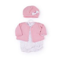 Completo con tutina, maglioncino e cappellino per My FAO Doll 40 cm - FAO Schwarz