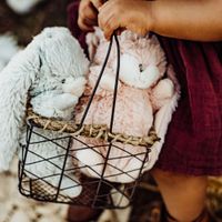 Peluche Tiny Nibble Pink Bunny 20 cm - Bunnies By The Bay