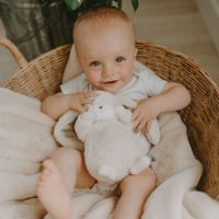 Peluche Tiny Nibble Cream Bunny 20 cm - Bunnies By The Bay