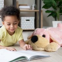 Cane di peluche rosa Mini Penelope 23 cm - FAO Schwarz