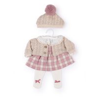 Vestitino scozzese e cappellino per My FAO Doll 40 cm - FAO Schwarz
