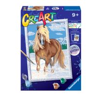 Creart Cavallo, Serie D, Kit per dipingere con i numeri - Creart