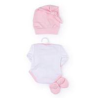 Body con cappellino e babbucce rosa per My FAO Doll 40 cm - FAO Schwarz