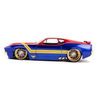Ford Mustang 1973 Captain Marvel - Jada Toys, Marvel