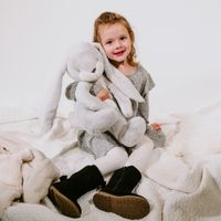 Peluche Big Nibble Gray Bunny 50 cm - Bunnies By The Bay