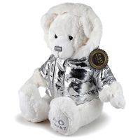Orso di peluche con giacca d'argento 33 cm - FAO Schwarz