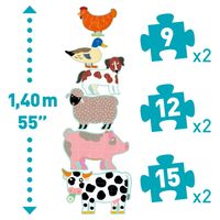 Puzzle giganti con animali Honoré & Friends (6 soggetti) - Djeco