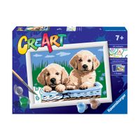 Creart Cani Retriever, Serie E, Kit per dipingere con i numeri - Creart