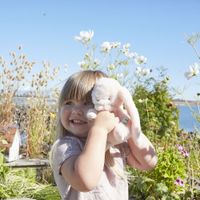 Peluche Tiny Nibble Pink Bunny 20 cm - Bunnies By The Bay