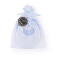 Set bavaglini bianco e azzurro per My FAO Doll 40 cm - FAO Schwarz