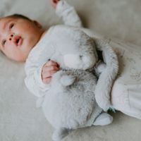 Peluche Tiny Nibble Gray Bunny 20 cm - Bunnies By The Bay