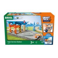 Brio stazione di assistenza ferroviaria smart tech sound,set da 2 pezzi - Brio