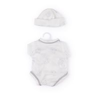 Body bianco con fantasia orsetti e cappellino per My FAO Doll 40 cm - FAO Schwarz