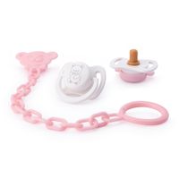 Set di ciucci con portaciuccio rosa per My FAO Doll 40 cm - FAO Schwarz