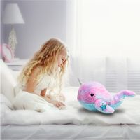 Narvalo di peluche con luci LED e suoni 43 cm - FAO Schwarz
