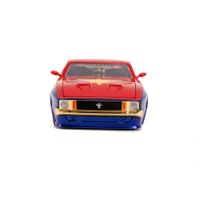 Ford Mustang 1973 Captain Marvel - Jada Toys, Marvel
