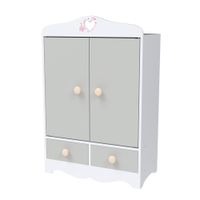 Guardaroba in legno per bambole - Love Bebé