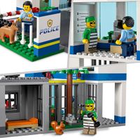 LEGO City Police stazione di polizia, con camion della spazzatura ed elicottero giocattolo, 60316 - LEGO
