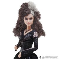 Action figure Bellatrix Lestrange 25 cm con Abito, Collana e Bacchetta, da Collezione - Harry Potter
