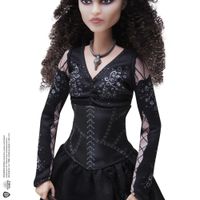 Action figure Bellatrix Lestrange 25 cm con Abito, Collana e Bacchetta, da Collezione - Harry Potter