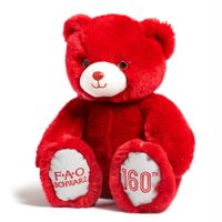 Orsetto rosso con glitter Anniversario 30 cm - FAO Schwarz