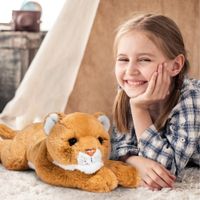 Leonessa di peluche sdraiata 38 cm - FAO Schwarz