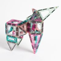 Set costruzioni magnetiche rosa da 43 pezzi - FAO Schwarz