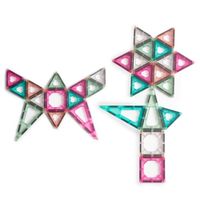 Set costruzioni magnetiche rosa da 43 pezzi - FAO Schwarz