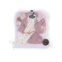 Completino fantasia con giacchina in tricot rosa per My FAO Doll 40cm - FAO Schwarz