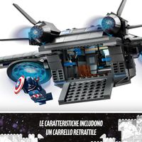 LEGO Marvel 76248 Il Quinjet degli Avengers, Astronave Giocattolo con Minifigure - LEGO, Marvel