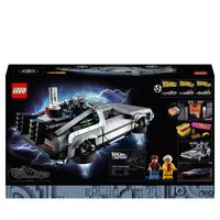 LEGO Icons 10300 Macchina del Tempo Ritorno al Futuro, Delorean con Minifigure di Doc e Marty McFly - LEGO