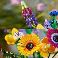 LEGO Icons 10313 Bouquet Fiori Selvatici Finti, Botanical Collection - LEGO