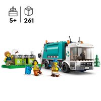 LEGO City 60386 Camion per il Riciclaggio dei Rifiuti, con 3 Bidoni Raccolta Differenziata - LEGO