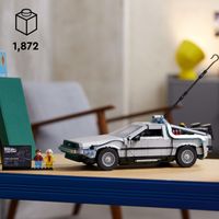LEGO Icons 10300 Macchina del Tempo Ritorno al Futuro, Delorean con Minifigure di Doc e Marty McFly - LEGO