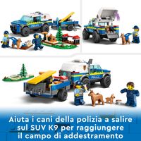 LEGO City 60369 Addestramento Cinofilo Mobile con SUV Polizia - LEGO