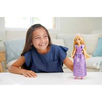 Rapunzel Bambola Snodata vestita alla moda con capi e accessori scintillanti, Disney Princess - Disney
