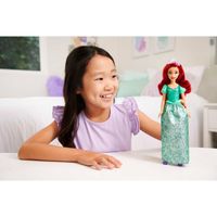 Ariel Bambola Snodata con capi e accessori scintillanti, Disney Princess - Disney