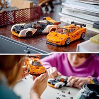 LEGO Speed Champions 76918 McLaren Solus GT & McLaren F1 LM, 2 modellini auto da costruire - LEGO