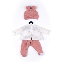 Completo rosa orsetto con camicetta, pantalone e cappellino per My FAO Doll 40 cm - FAO Schwarz