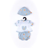 Completo estivo con maglietta, pantaloncino e cappellino per My FAO Doll 40 cm - FAO Schwarz