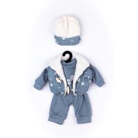 Tutina invernale manica lunga con stampa orsetto per My FAO Doll 40 cm - FAO Schwarz