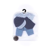 Completo estivo in tessuto con maglietta, pantalone, bandana e cappellino per My FAO Doll 40 cm - FAO Schwarz