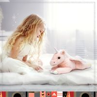 Pegaso di Peluche Cuddly con Pelliccia Ultra Morbida, 38 cm - FAO Schwarz