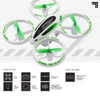 Mini Drone Acrobatico Glow Up Stunt Drone RC con Luci LED Sharper Image - Sharper Image