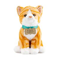 Gatto Ginger di peluche Planet Love 100% da plastica riciclata, 25 cm - FAO Schwarz