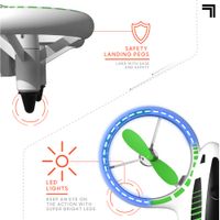 Mini Drone Acrobatico Glow Up Stunt Drone RC con Luci LED Sharper Image - Sharper Image