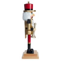 Schiaccianoci in legno con tromba 50 cm - FAO Schwarz