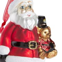 Decorazione in Vetro Babbo Natale con Orsetto - FAO Schwarz
